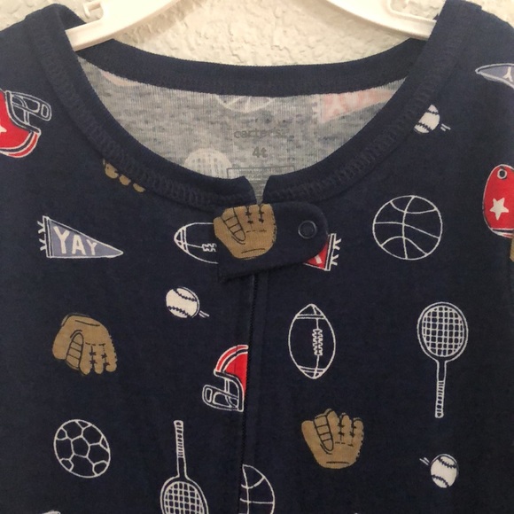 Carter's Toddler Boys 1-Pc. Sport-Print Footie PJ - Picture 5 of 8